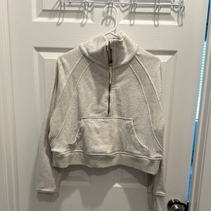 Lululemon scuba, cropped with no hood, quarter zip